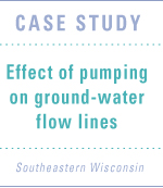 Graphic link to Case Study - Effecting of pumping on ground-water flow lines
