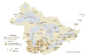 Map of major pumping centers in Great Lakes Basin for 1990's, US side only (49 kb)