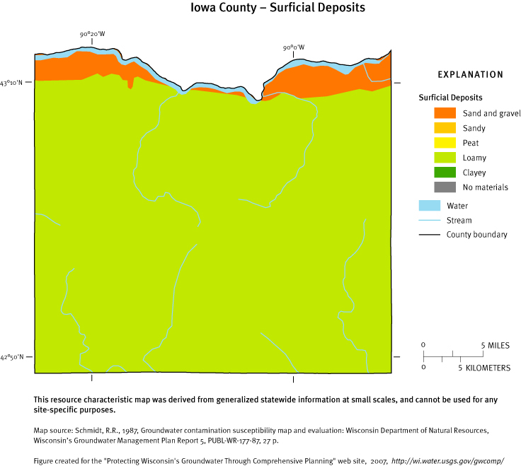 Iowa County Surficial Deposits