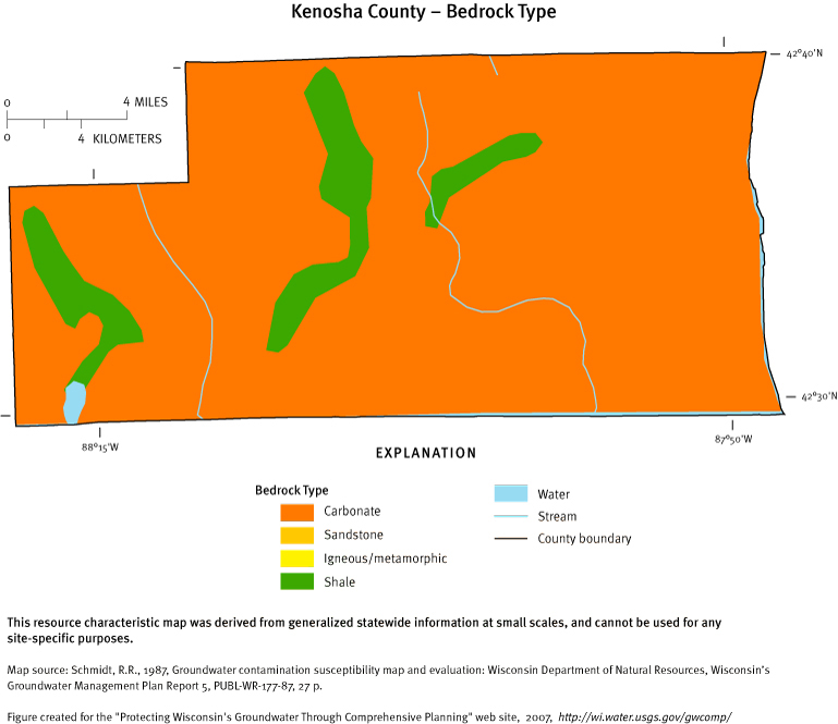 Kenosha County Bedrock Type