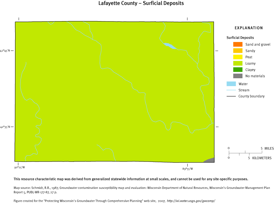 Lafayette County Surficial Deposits