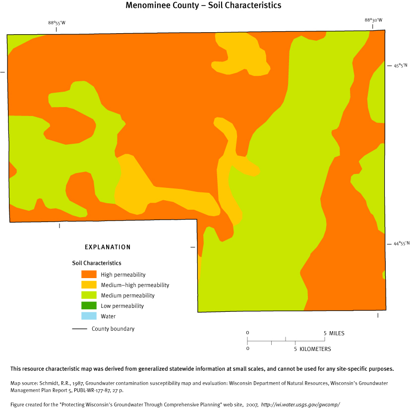 Menominee County Soil Characteristics