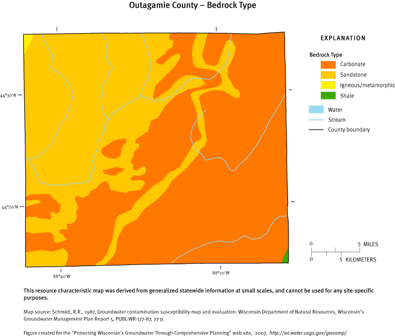 Outagamie County Bedrock Type