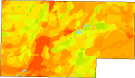 Susceptibility of groundwater to pollutants in Rusk County
