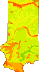 Susceptibility of groundwater to pollutants in Trempealeau County