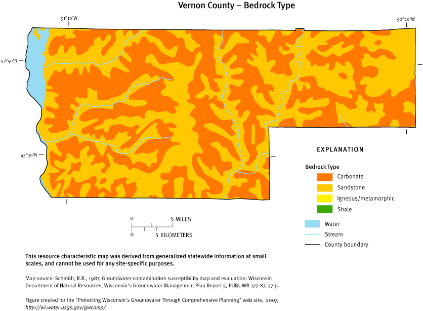 Vernon County Bedrock Type