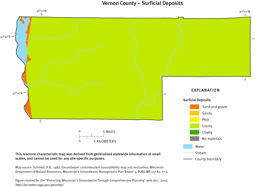 Vernon County Surficial Deposits
