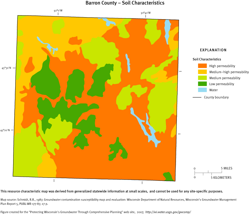 Barron County Soil Characteristics