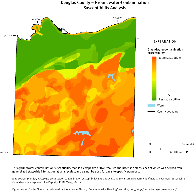 Douglas County Groundwater Contamination Susceptibility Analysis Map