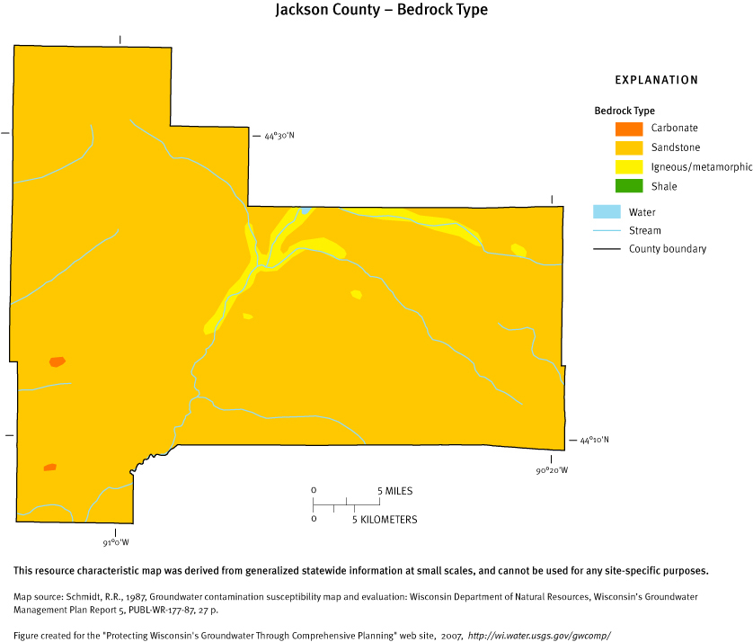Jackson County Bedrock Type