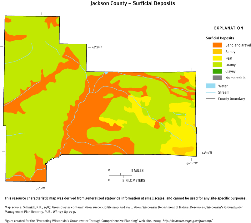 Jackson County Surficial Deposits