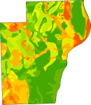Susceptibility of groundwater to pollutants in Manitowoc County