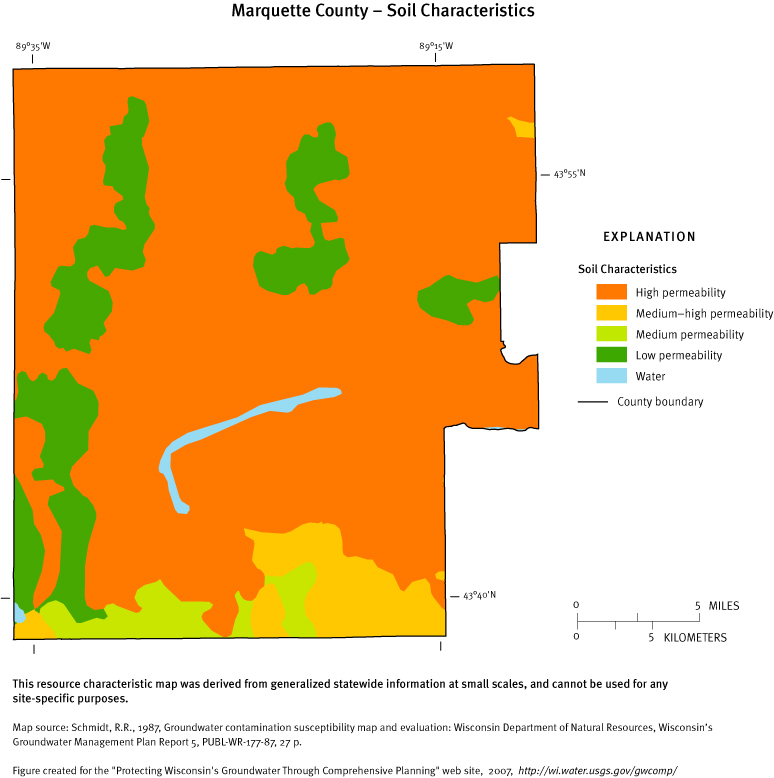 Marquette County Soil Characteristics