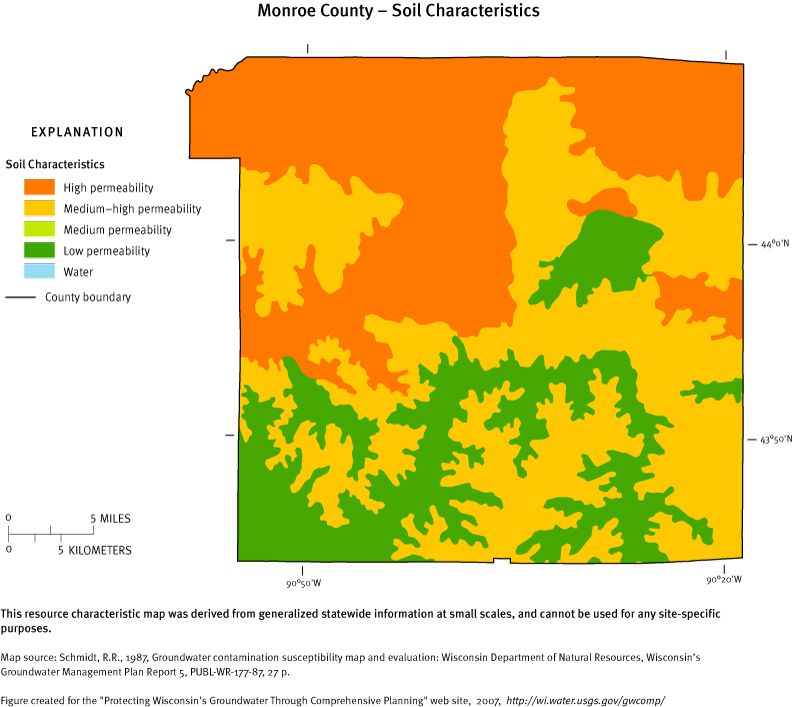 Monroe County Soil Characteristics