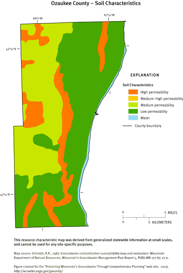 Ozaukee County Soil Characteristics