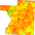 Susceptibility of groundwater to pollutants in Polk County