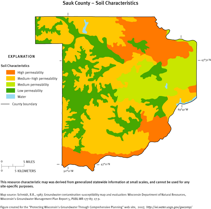Sauk County Soil Characteristics